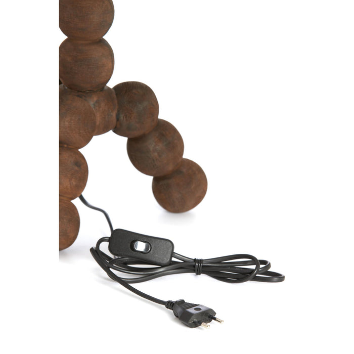 Light & Living Lampvoet Veglio - Donkerbruin - Ø20cm