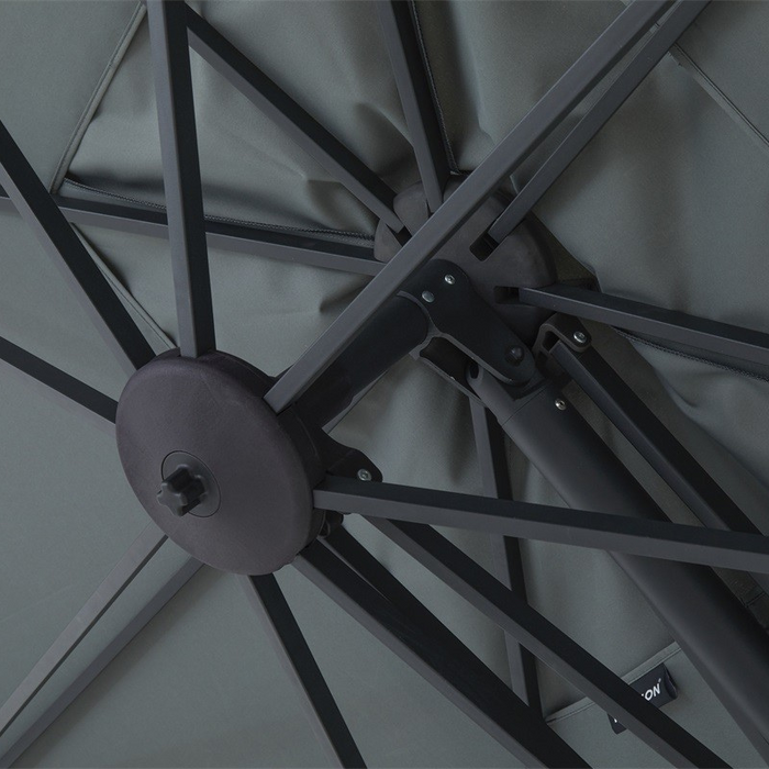 Madison Parasol Saint-Tropez grey + voet + hoes