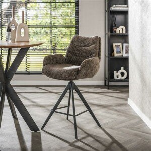 Hoyz Collection - Barstoel Lounge - Rich Taupe - Set van 2