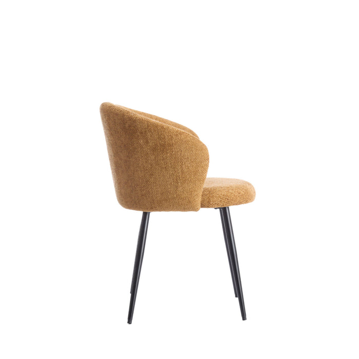 Light & Living - Eetkamerstoel RADAJA - Ø58x78cm - Geel - Set van 2