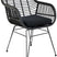 House Nordic Trieste Polyrattan Armstoel Zwart set van 2