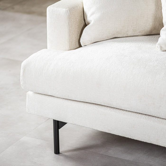 Giga Meubel - Hoekbank Stof - Champagne - 3-Zits Rechts - Loris