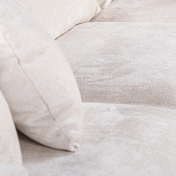 Giga Meubel - Hoekbank Stof - Champagne - 3-Zits Rechts - Loris