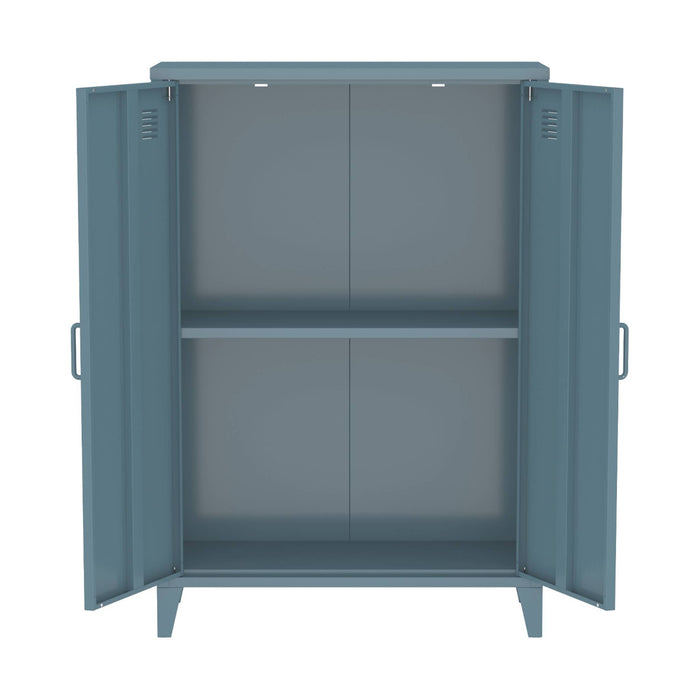 sweeek - Industriële metalen kast 2 deuren