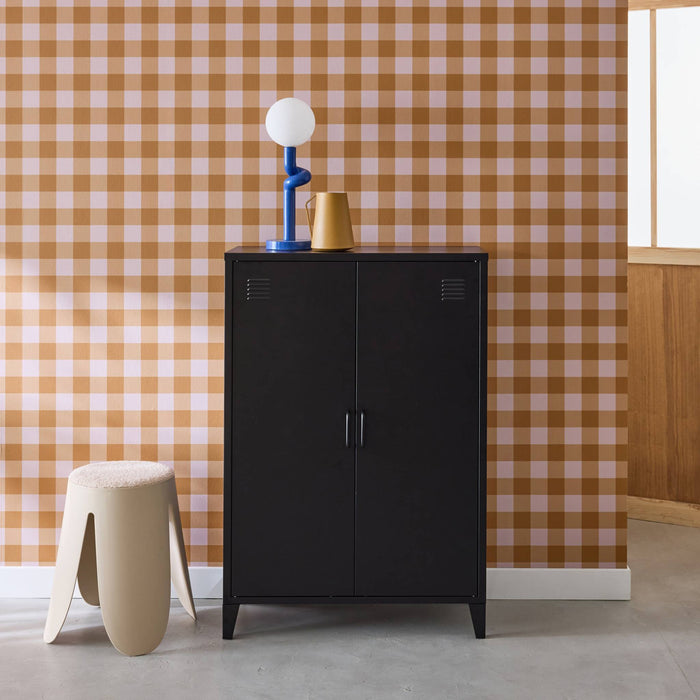 sweeek - Industriële metalen kast 2 deuren