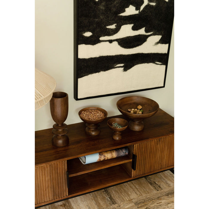 Dutchbone Gwen Houten Schaal M - Bruin