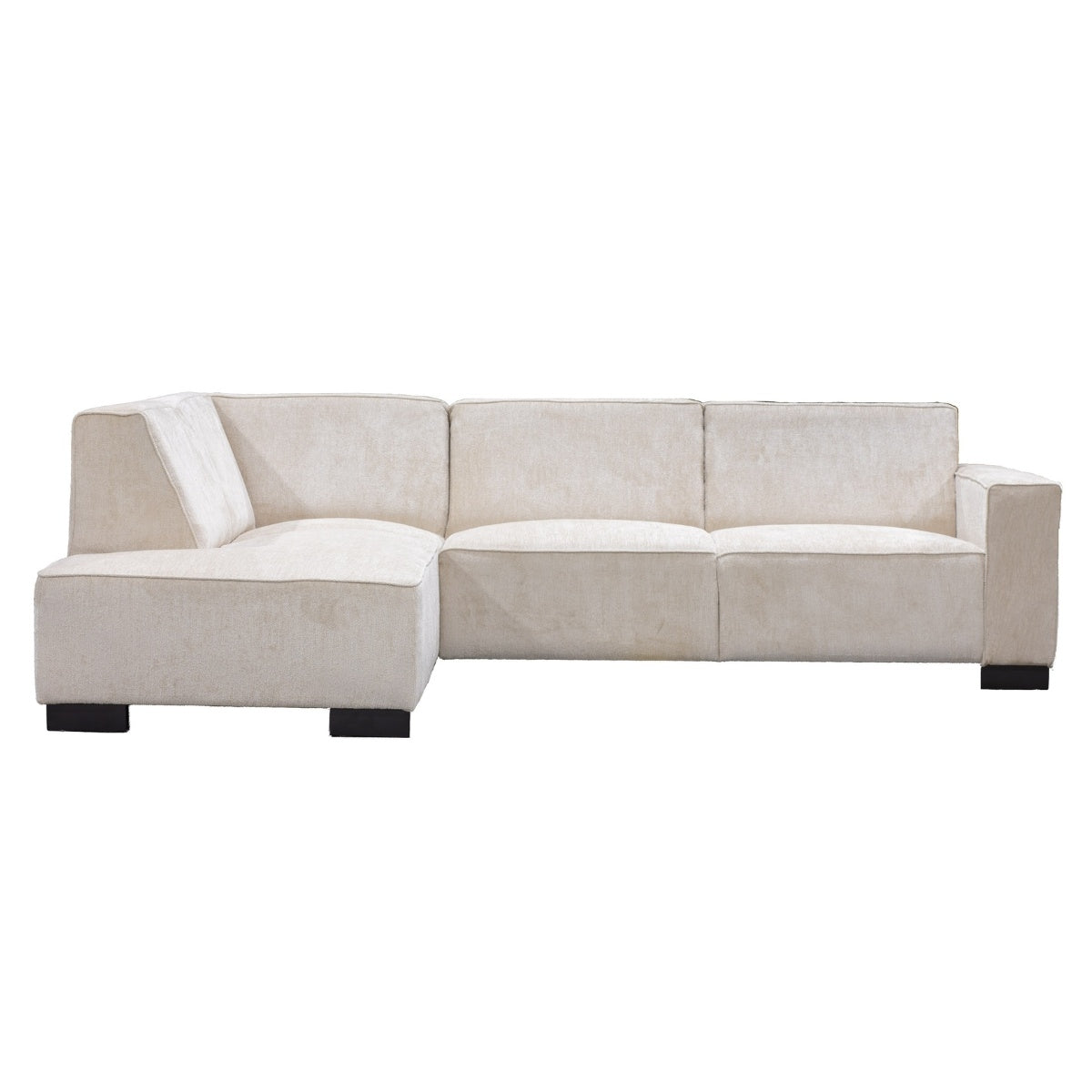 Giga Meubel - Hoekbank Beige - 3,5-Zits Links - 274x205x80cm - Napoli