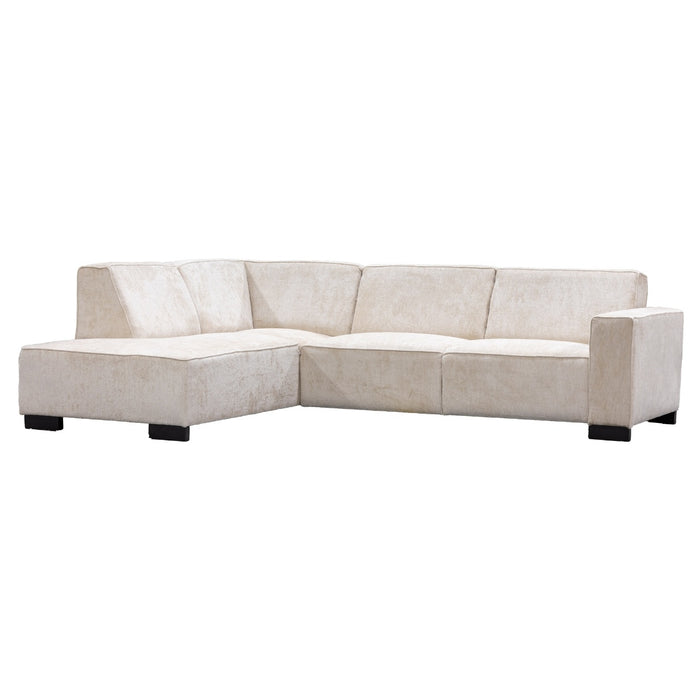 Giga Meubel - Hoekbank Beige - 3,5-Zits Links - 274x205x80cm - Napoli