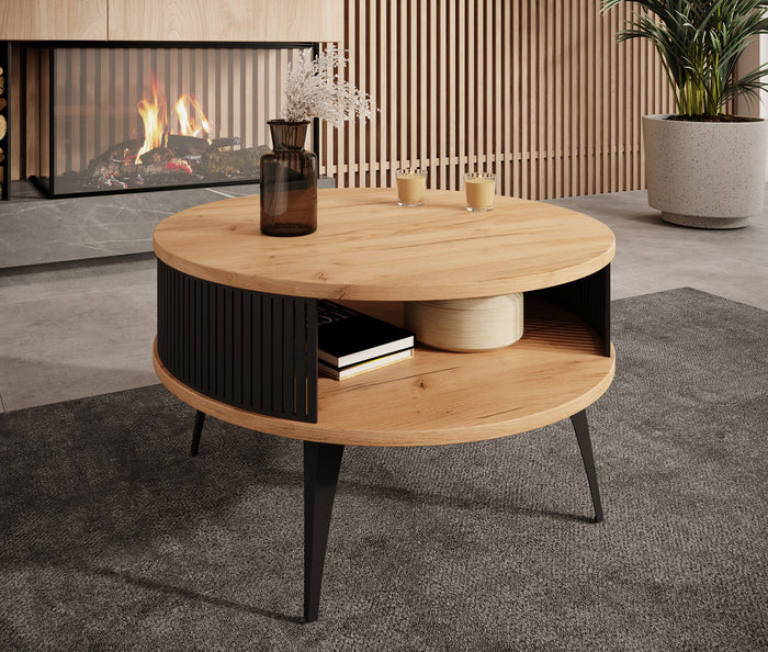 Meubella Salontafel Roslyn - Eiken - 75 cm