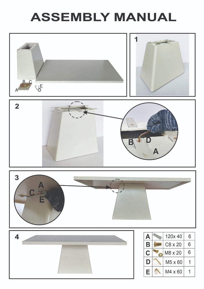 Giga Meubel - Eettafel Rechthoek 200cm - Beige Eco Composiet - Avia