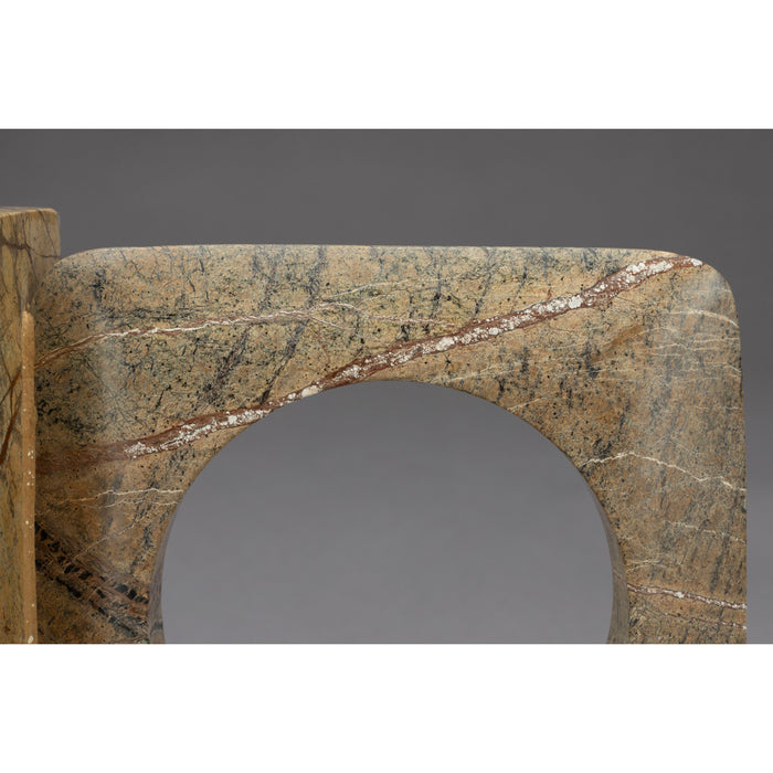 Dutchbone Satpura Boekensteun Marmer Bruin - Set van 2