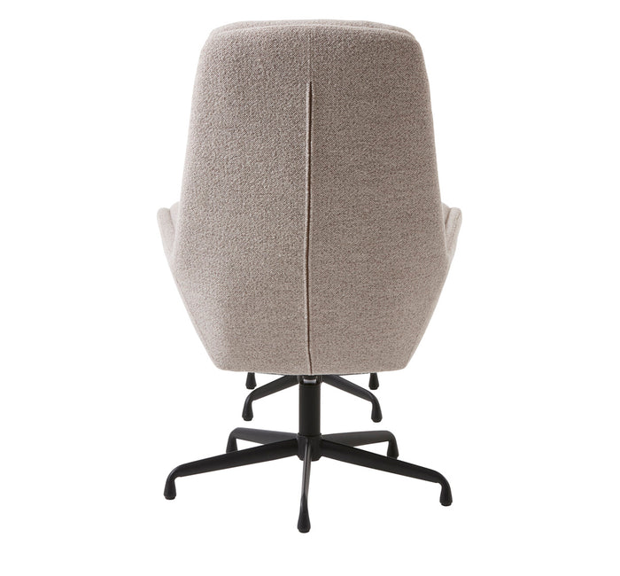 Hygge Interiors Sifton Taupe Bouclé Relaxfauteuil en Voetenbank Set