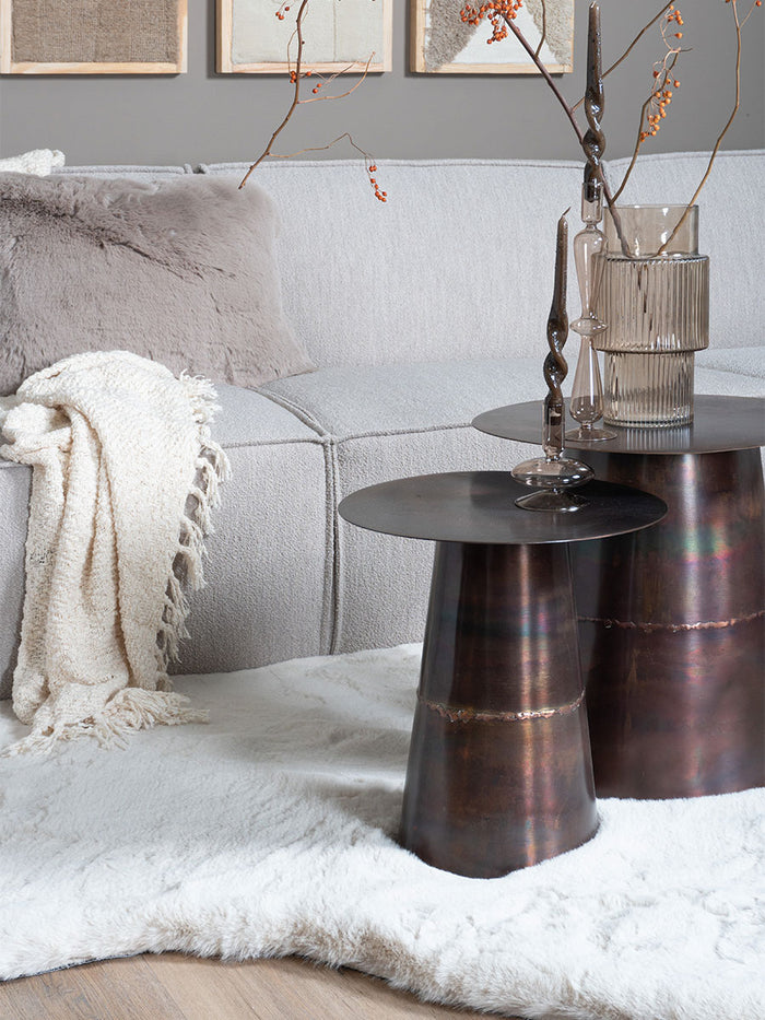 Veer Carpets - Vloerkleed Morbido Beige 2212 - Organisch 160 x 230 cm