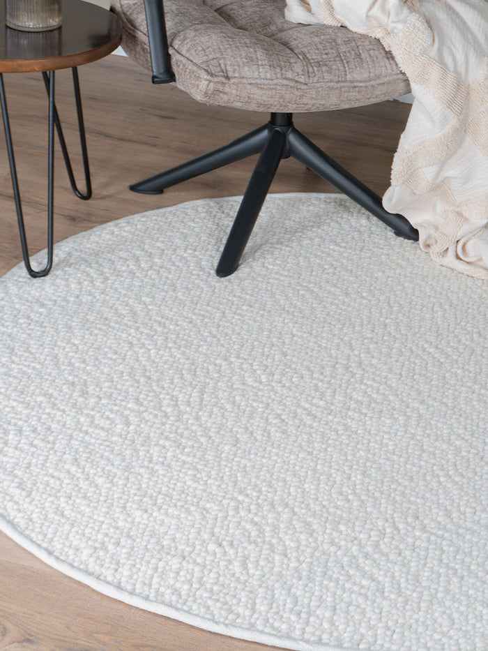 Veer Carpets - Vloerkleed Stone White Rond ø160 cm