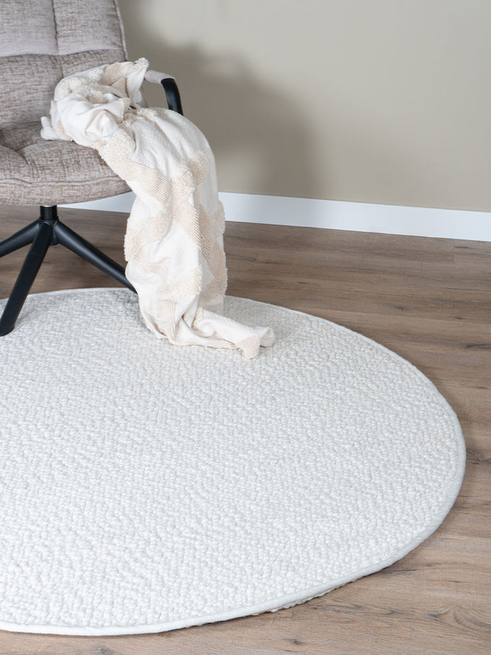 Veer Carpets - Vloerkleed Stone White Rond ø160 cm