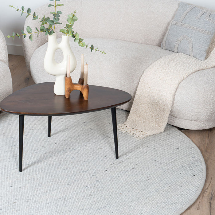 Veer Carpets - Vloerkleed Scott Ivoor Rond ø160 cm