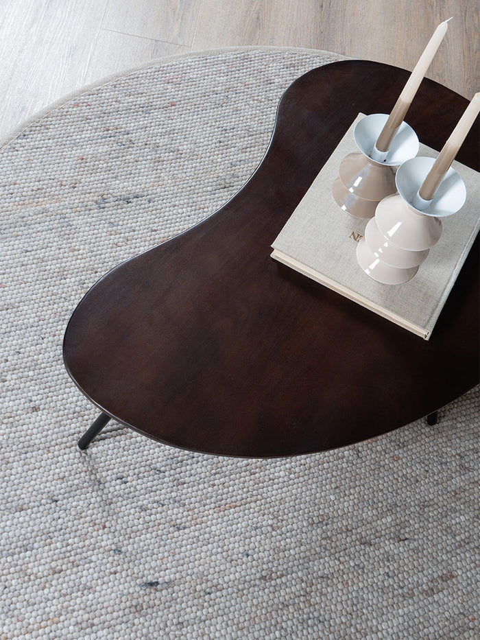 Veer Carpets - Vloerkleed Scott Donker Beige Rond ø160 cm