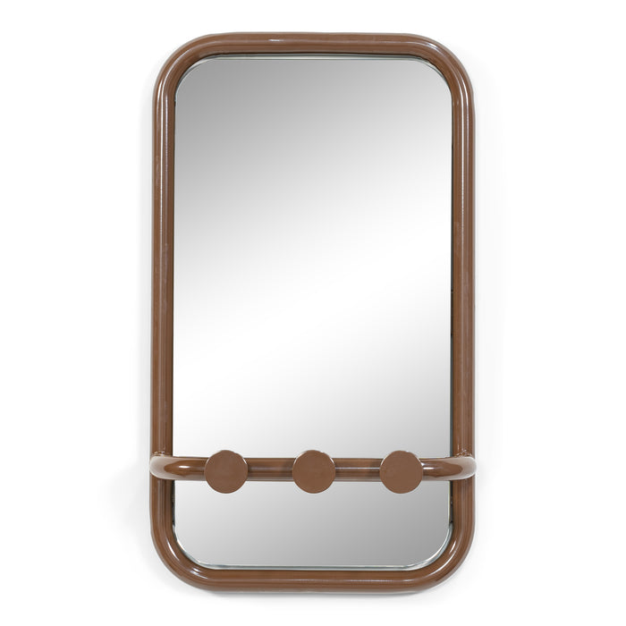 Spinder Design spiegel Retro Spiegel - Chocolate Brown - 3 haken