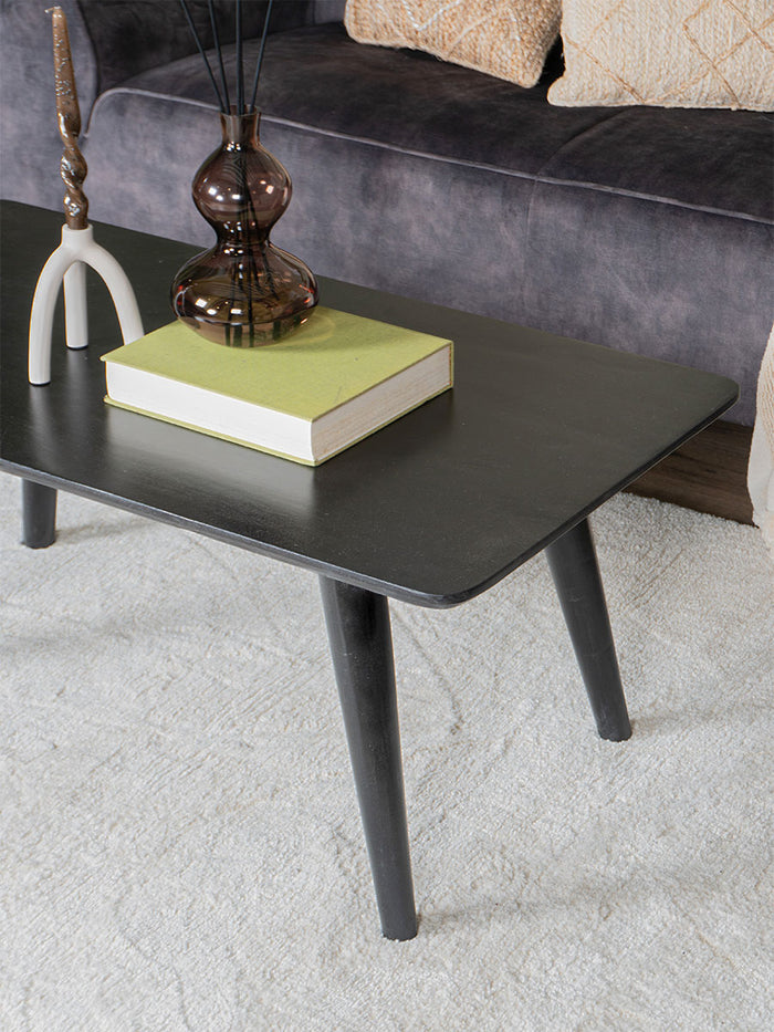 Home67 - Salontafel James Zwart 110 x 60 cm