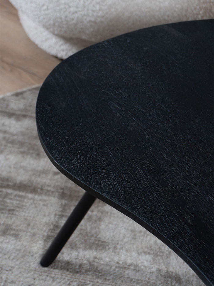 Home67 - Salontafel Ludo Zwart - Organisch - Set van 2