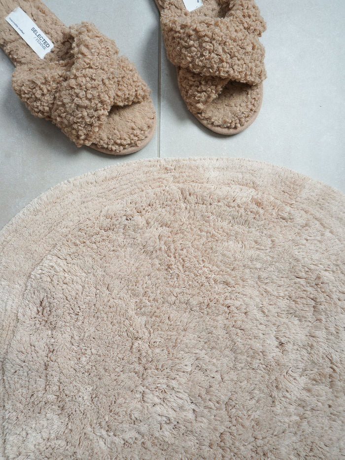 Veer Carpets - Badmat Bodi - Beige 60 x 80 cm