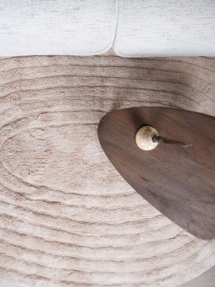 Veer Carpets - Wasbaar Vloerkleed Oliver - Beige 160 x 230 cm