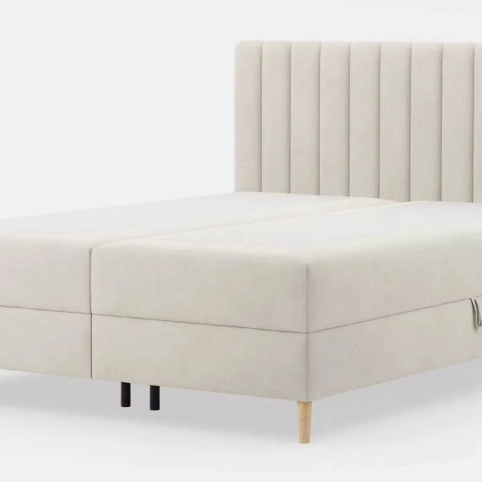 by fonQ Pazara Boxspring met Opbergruimte 180 x 200 cm - Crème / Naturel
