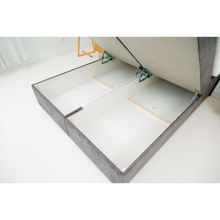 by fonQ Ora Boxspring met Relaxfunctie 180 x 200 cm - Fluweel - Okergeel