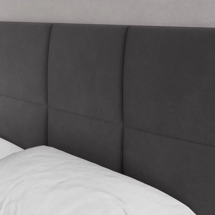 by fonQ Velvix Tweepersoonsbed 160 x 200 cm - Grijs