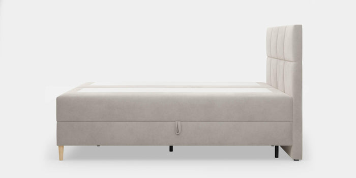 by fonQ Novae Boxspring met Opbergruimte 160 x 200 cm - Beige / Zwart