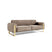 by fonQ Elite 3-zitsbank - Fluweel - Beige