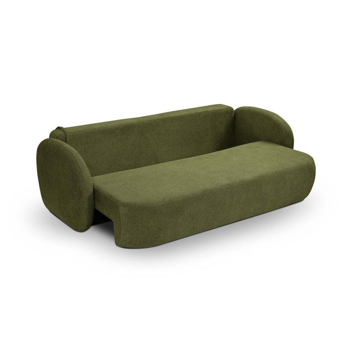 by fonQ Orin 3-zitsbank met Slaapfunctie - Chenille - Groen