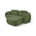 by fonQ Orin Hoekbank Rechts met Slaapfunctie - Chenille - Groen