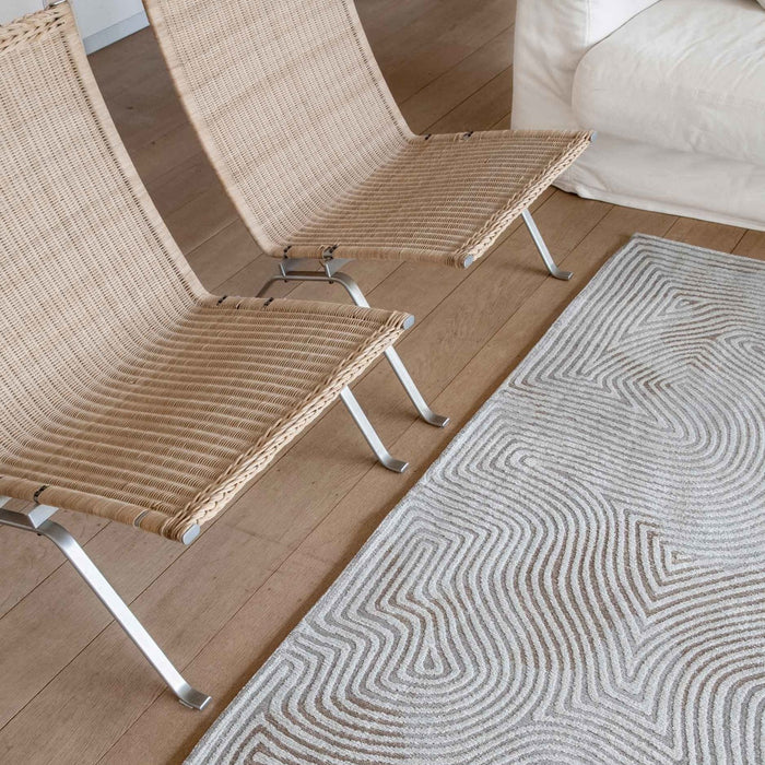 Louis de Poortere Coral Meditation Vloerkleed 80 x 150 cm - Oyster White