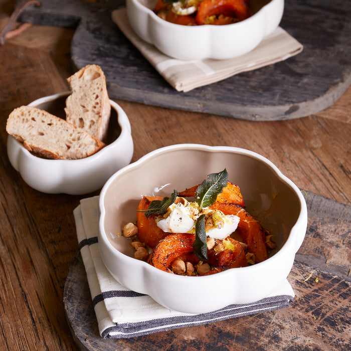 Riviera Maison Schaal Wit|Beige - Pumpkin - Porselein (ØxH) 20x6