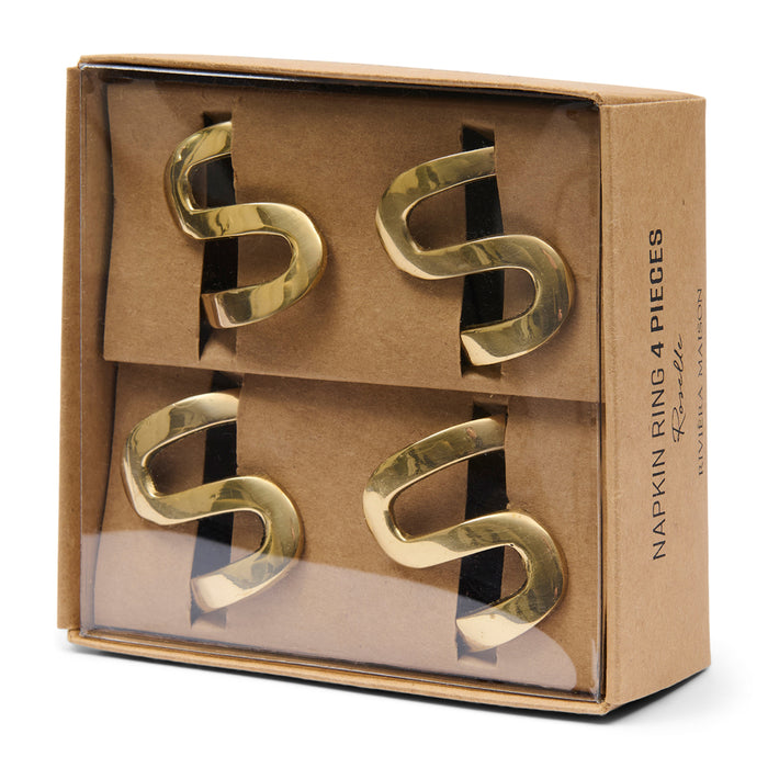 Riviera Maison Servetringen Goud - Roselle - Brass (ØxH) 4.5x3.5