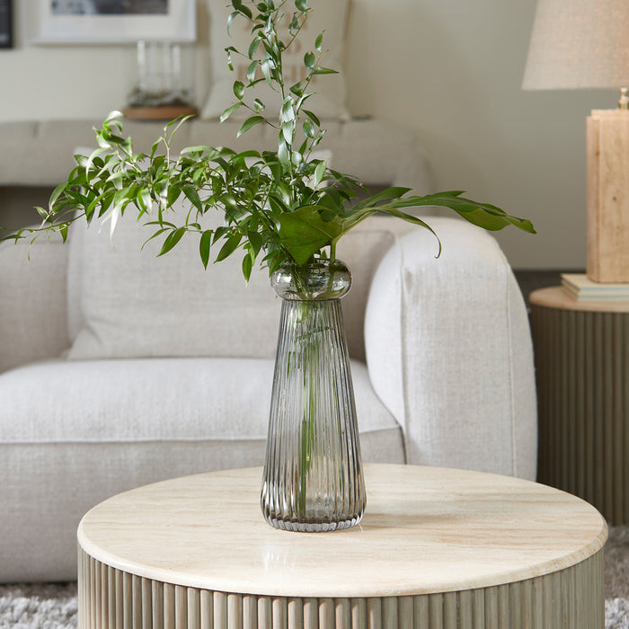 Riviera Maison Vaas Grijs - Becka - Glas (ØxH) 16x40