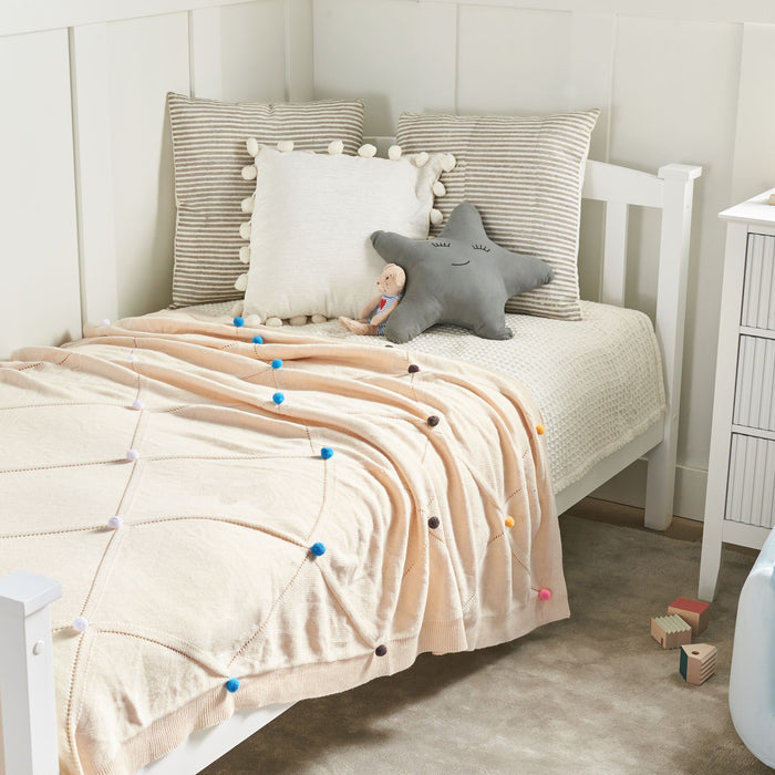 Beliani - GAIDAR - Kinderdeken - Beige - 130 x 170 cm - Katoen