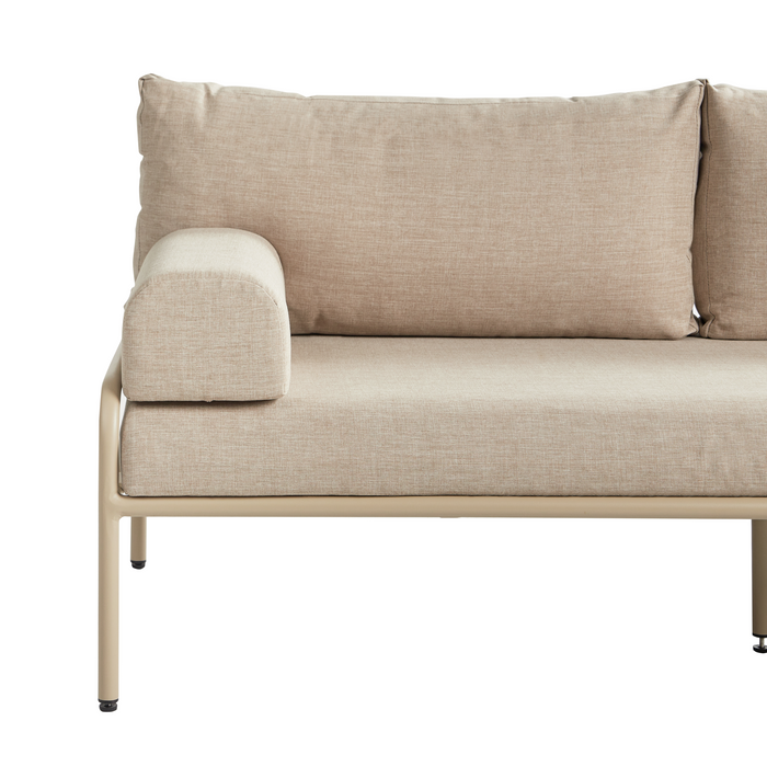 Beliani - SOLOFRA - Tuinbank 2-zits - Beige - Aluminium