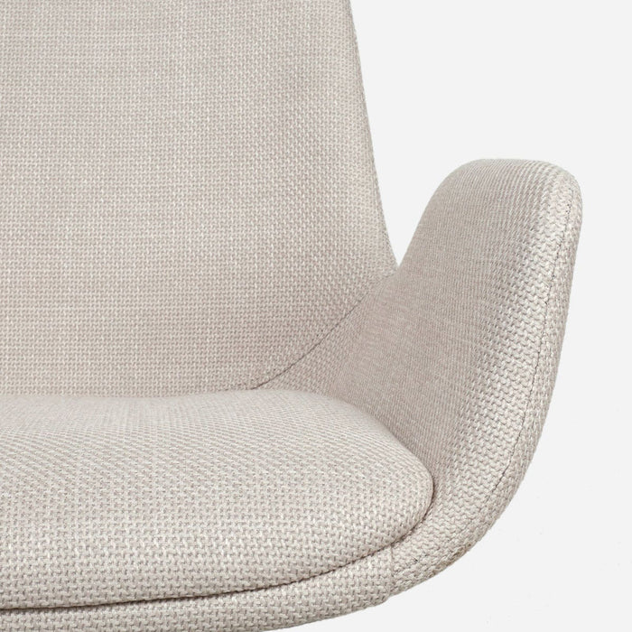 Nolon Nola-Eef Draaibare Eetkamerstoelen Beige - Zwart - 2x