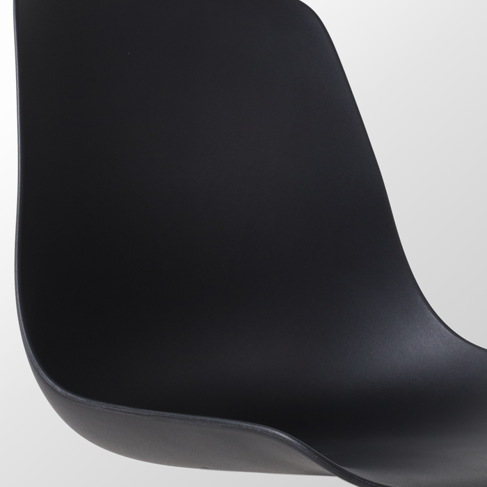 Nolon Nola-Pip Draaibare Eetkamerstoelen Zwart - Zwart Onderstel - 2x