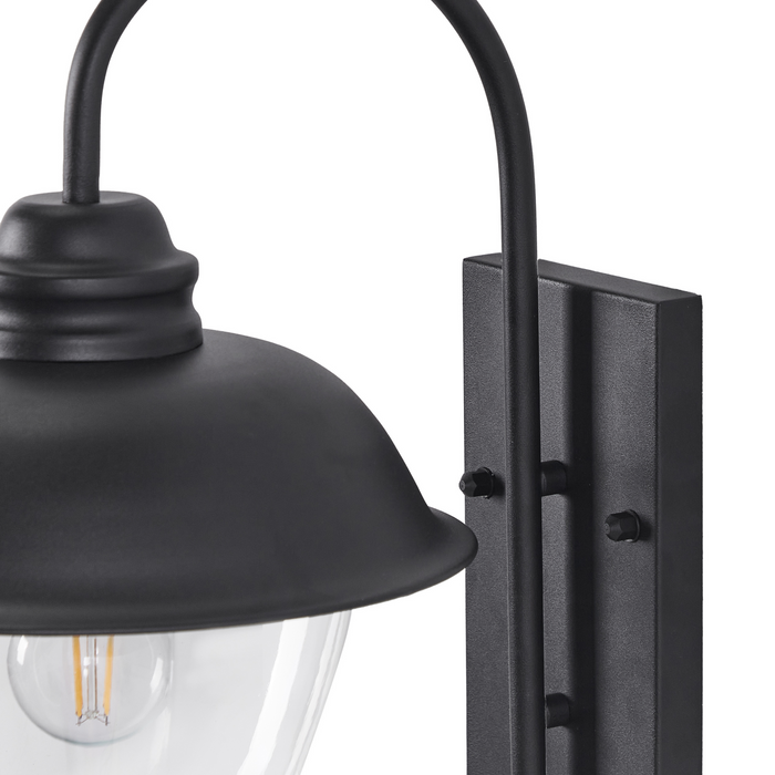 Beliani - BANKA - Tuin wandlamp - Matzwart - Metaal