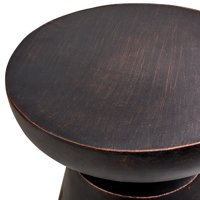 Beliani - MINCIO - Bijzettafel - Zwart - Lichtbeton