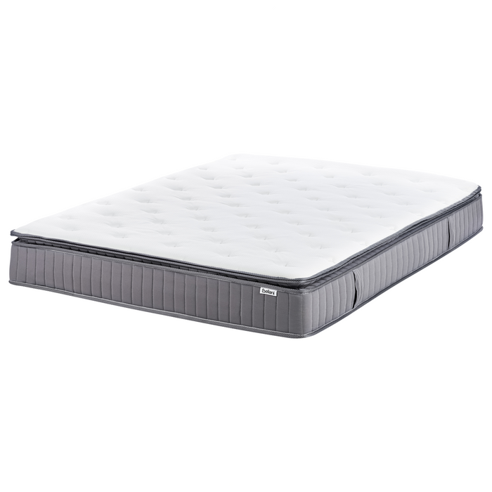 Beliani-PLEASANT-Pocketveringmatras hard-Wit-160 x 200 cm-Traagschuim