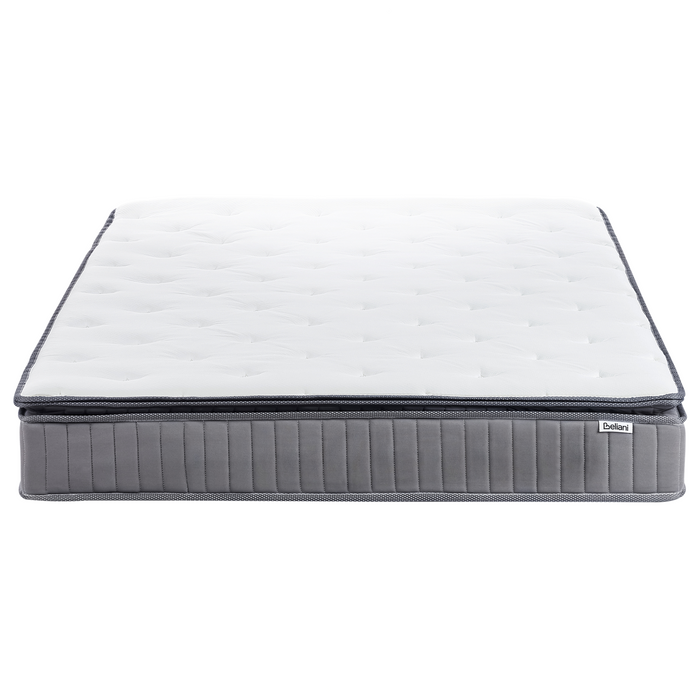 Beliani-PLEASANT-Pocketveringmatras hard-Wit-160 x 200 cm-Traagschuim