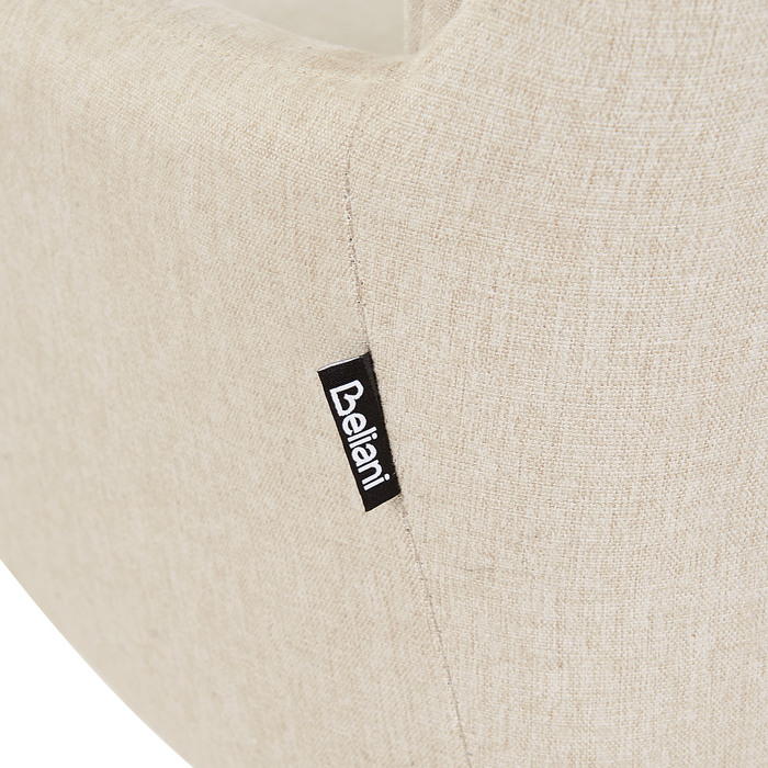 Beliani - SARDOAL - Set van 2 eetkamerstoelen - Beige - Polyester