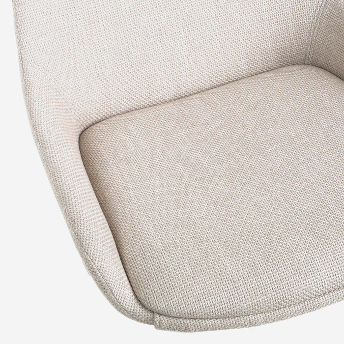 Nolon Nola-Isa Draaibare Eetkamerstoelen Beige - Wit - 2x