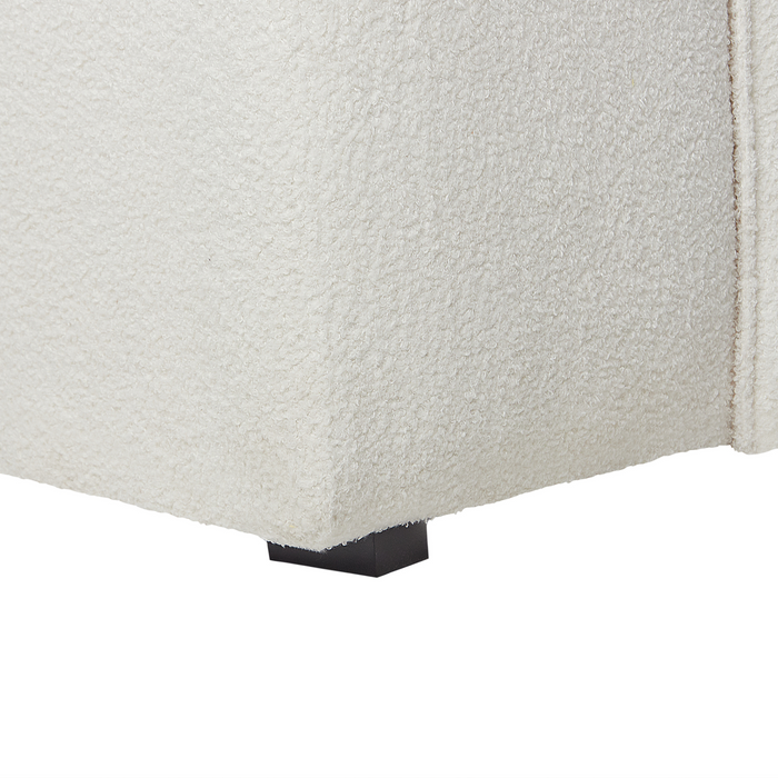 Beliani-DOLVA-Hoekbank-Gebroken wit-Linkerzijde-294 cm-Bouclé