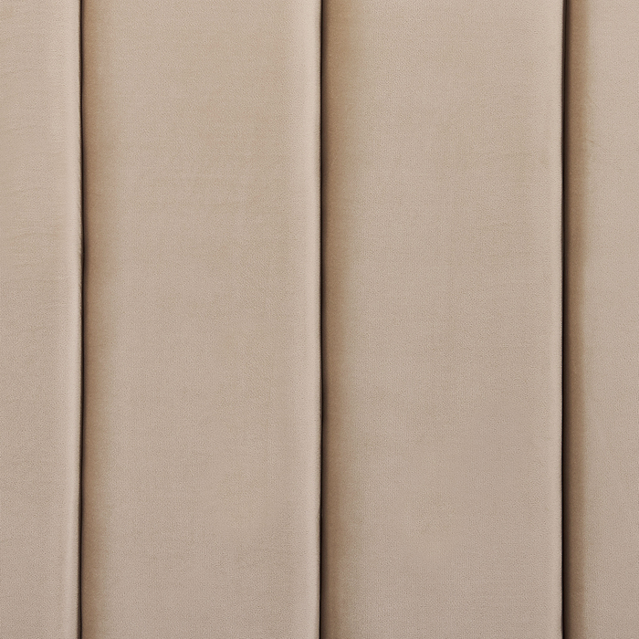 Beliani-NOYERS-Bed met opbergruimte-Beige-160 x 200 cm-Fluweel