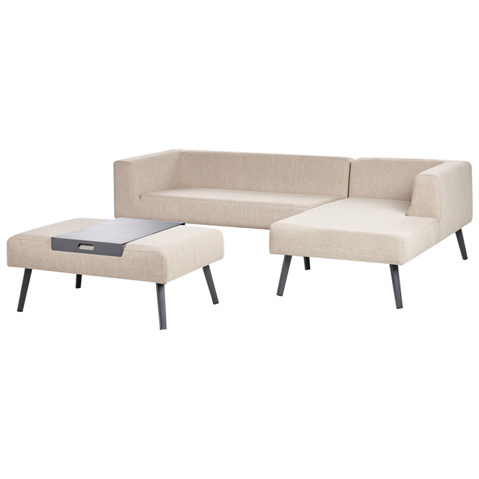 Beliani - SORRIVOLI - Loungeset 4-zits - Beige - Olefine